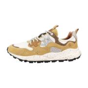 Flower Mountain Stiliga Avslappnade Herr Sneakers Brown, Herr