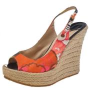 Jimmy Choo Pre-owned Pre-owned Canvas sandaler Multicolor, Dam