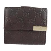 Gucci Vintage Pre-owned Läder plnbcker Brown, Dam