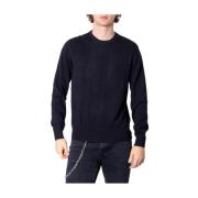 Armani Exchange Svart Bomullssweatshirt för Män Black, Herr