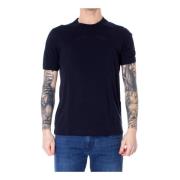 Armani Exchange Blå Enfärgad Kortärmad T-shirt Blue, Herr