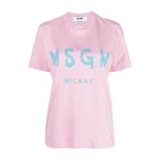 Msgm Snygga T-Shirts Pink, Dam