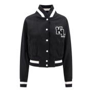 Karl Lagerfeld Svart Sweatshirt med Tryckknappar Black, Dam