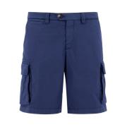 Brunello Cucinelli Mångsidiga Bermuda-shorts för varmare dagar Blue, H...