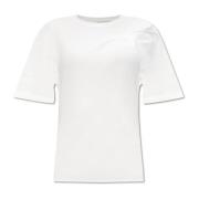 IRO Umae draperad T-shirt White, Dam