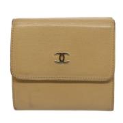 Chanel Vintage Pre-owned Laeder plnbcker Beige, Dam