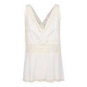 P.a.r.o.s.h. Panna Broderad Blus White, Dam