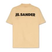 Jil Sander T-shirt med logotyp Beige, Herr