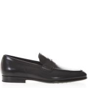 Tod's Stiliga Läderloafers Black, Herr