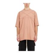 Rick Owens Bomull Jumbo T-Shirt Pink, Herr