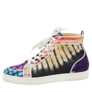 Christian Louboutin Pre-owned Pre-owned Tyg sneakers Multicolor, Dam