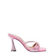 D'Accori Rosa Sandaler med Kristaller Pink, Dam
