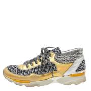 Chanel Vintage Pre-owned Laeder sneakers Yellow, Dam