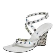 Dolce & Gabbana Pre-owned Pre-owned Laeder sandaler White, Dam