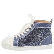Christian Louboutin Pre-owned Pre-owned Canvas sneakers Blue, Dam