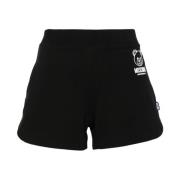 Moschino Svarta Teddy Bear Logo Shorts Black, Dam