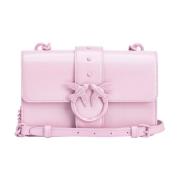 Pinko Iridescent Color Block Mini Love Väska Pink, Dam