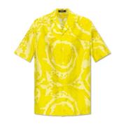 Versace Skjorta med korta ärmar Yellow, Herr