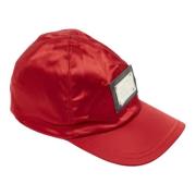 Dolce & Gabbana Pre-owned Pre-owned Satin hattar-och-kepsar Red, Dam