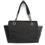 Chanel Vintage Pre-owned Canvas chanel-vskor Black, Dam