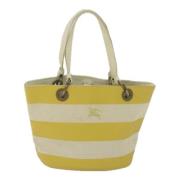 Burberry Vintage Pre-owned Canvas totevskor Yellow, Dam