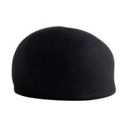 Horisaki Svart kaninpälsfilt hatt Black, Unisex