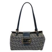 Fendi Vintage Pre-owned Canvas fendi-vskor Blue, Dam