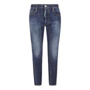 Dsquared2 Blå Biker Jeans Blue, Herr