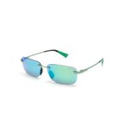 Maui Jim Lanakila Gm624-15 Matte Trans Green Sunglasses Green, Unisex