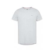Tommy Jeans Grå T-shirt med broderad logotyp Gray, Herr