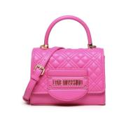 Love Moschino Fuchsia Bomullsblandning Väska Pink, Dam