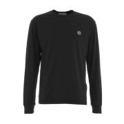 Stone Island T-shirt med logopatch Black, Herr