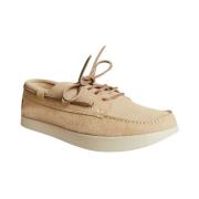 Yogi Footwear Mocka Båtskor - Bred Tå Beige, Herr