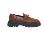 Hogan Läder Spänne Loafer Brown, Dam