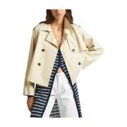 Pepe Jeans Sheila Pepe Jeans Trenchcoat Beige, Dam