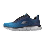 Skechers Moderne Track-Ripkent Sneakers Blue, Herr