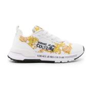 Versace Jeans Couture Vita Sneakers med Dynamisk Sula Multicolor, Dam