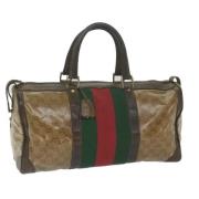 Gucci Vintage Pre-owned Canvas resvskor Beige, Dam