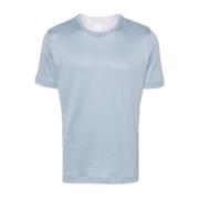 Eleventy Italiensk Bomull T-Shirt Blue, Herr
