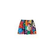 Twinset Blommig Muslin Shorts Multicolor, Dam