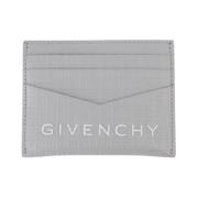 Givenchy Micro 4G Läderkorthållare Gray, Herr