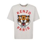 Kenzo Lucky Tiger Oversize T-Shirt Gray, Herr