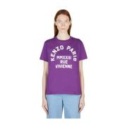 Kenzo Metropolitansk Streetwear T-Shirt Purple, Dam