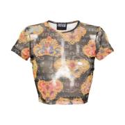 Versace Jeans Couture Heart Couture T-shirts och Polos Black, Dam