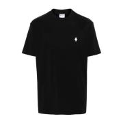 Marcelo Burlon Svart Vit Cross Basic T-Shirt Black, Herr