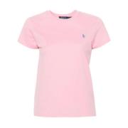 Polo Ralph Lauren Rosa T-shirt 019 Course Stil Pink, Dam