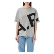 A.p.c. Grå Lisandre T-shirt Gray, Dam