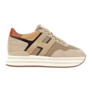 Hogan Beige Mockasinsneakers Beige, Dam