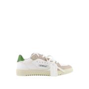 Off White Vintage-inspirerade vita och gröna sneakers White, Dam