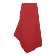 Calcaterra Wave Skirt - Stilfull och Trendig Red, Dam